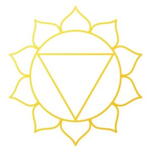 Nabelchakra Solarplexuschakra als Symbol dargestellt, als passendes Chakra für die Energie im Monat Juli.