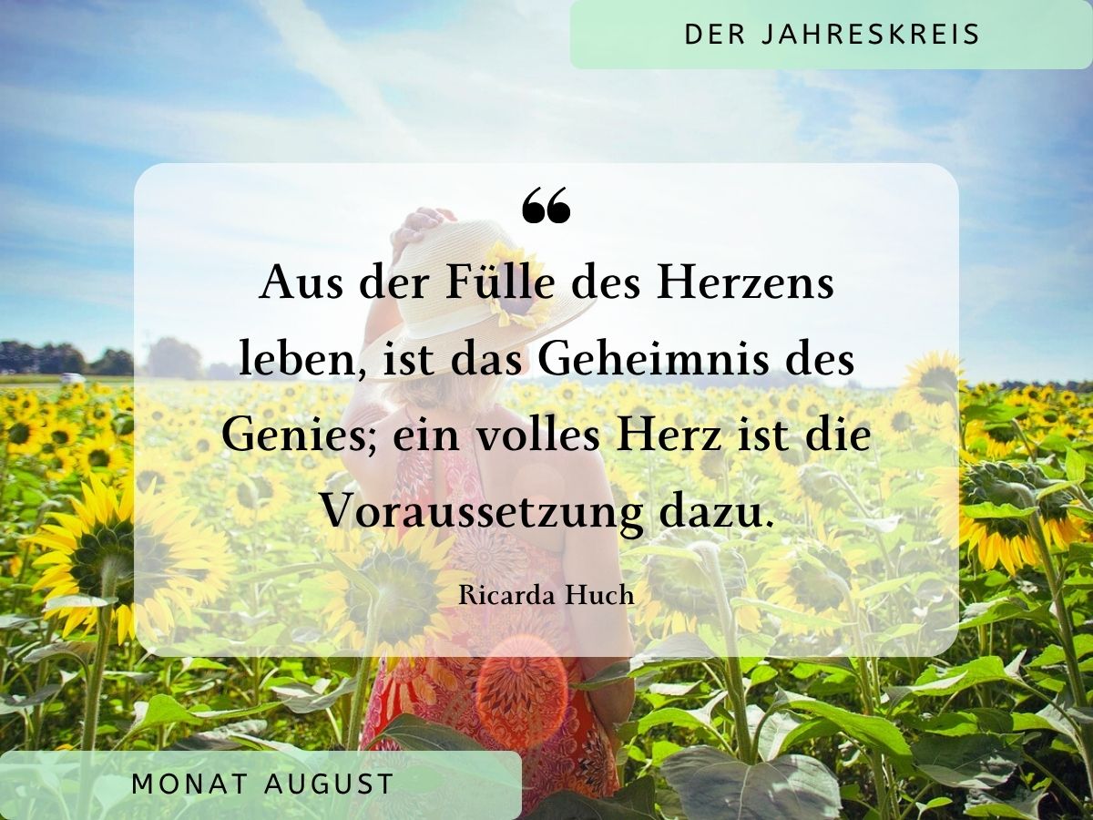 Mehr über den Artikel erfahren August im Jahreskreis – Spirituelle Impulse & Rituale für Frauen